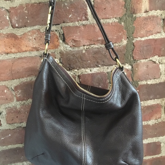 Coach dark brown leather shoulder bag - Picture 6 of 6